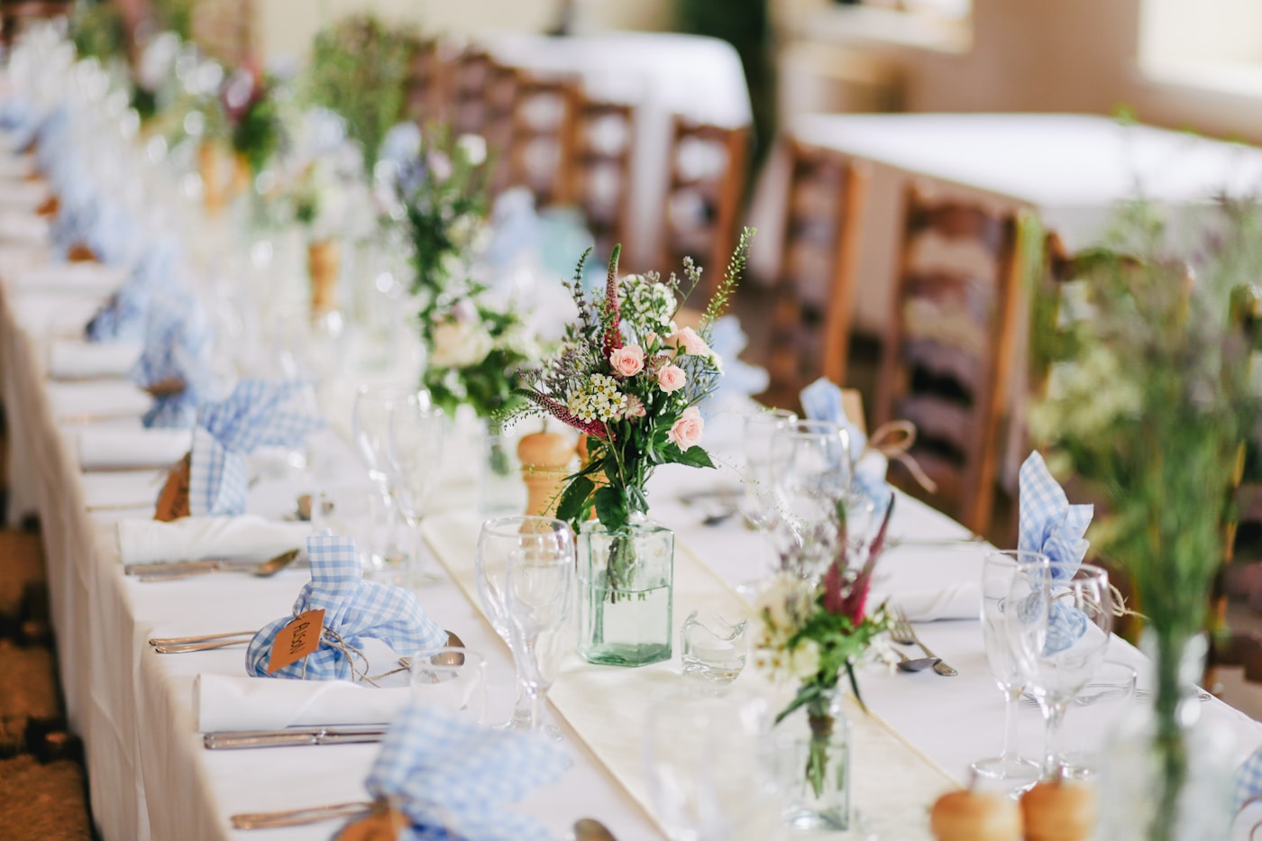Luxury wedding table setting